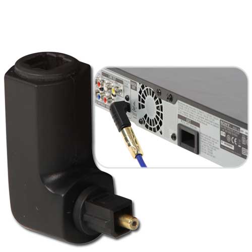 Adattatore Toslink a 90°