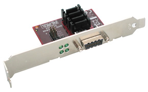 Adattatore su staffa SATA Multi-Lane 4 porte & SAS