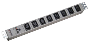 Multipresa a 8 ingressi IEC 19"