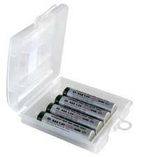 Batterie ricaricabili NiMH Tipo AAA, 4 Pezzi