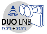 ASTRA DUO LNB 19,2°E + 23,5°E