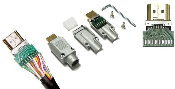Welding connector HDMI