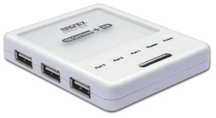 Vista Laterale Magnex Combo Card Reader con Hub