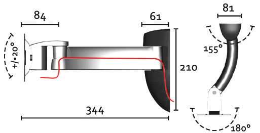 Installation example Bracket OMB Italy OPERA 2