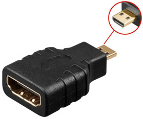 Detail-HDMI-Adapter microHDMI IADAP MD