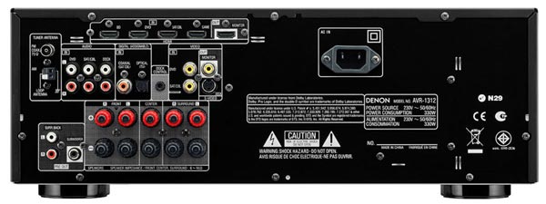 Sintoamplificatori Multicanale Denon AVR-1312 Pannello posteriore 