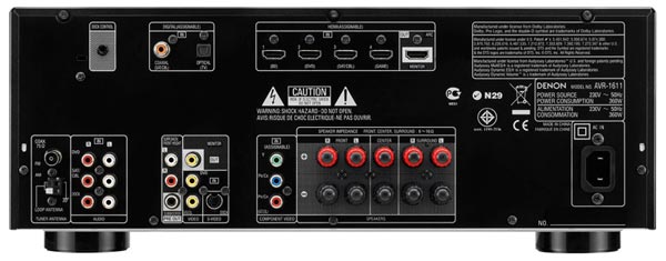 Sintoamplificatori Multicanale Denon AVR-1611 Pannello posteriore 