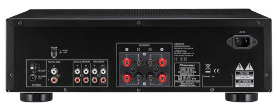 Connessioni sul retro Pioneer SX-20