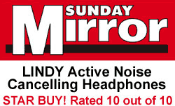Sunday Mirror - Cuffie LINDY con soppressione di rumore